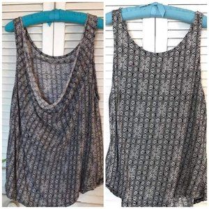 Lucky Lotus Aztec Patterned Tank Top sz XL